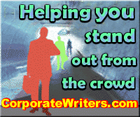 Corporate Writers, Copywriters delivering fantastic copywriting ... helping you stand out from the crowd ...